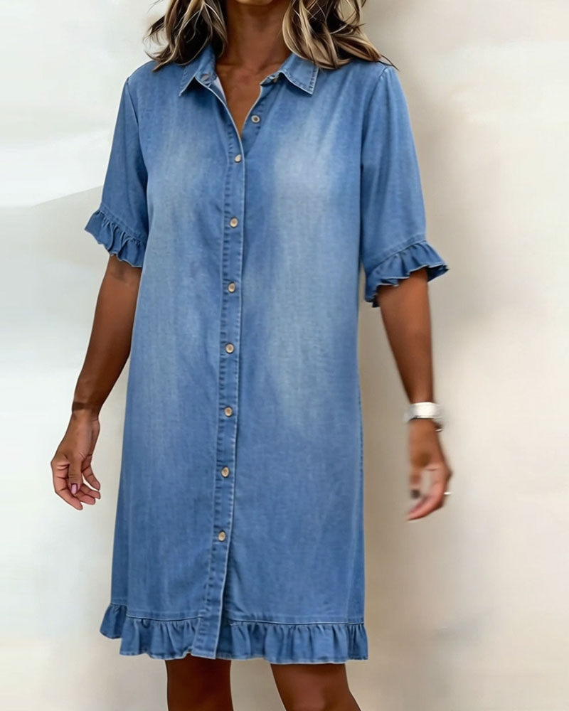 Linda | Comfortable denim dress
