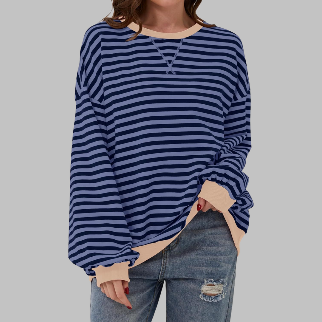 Chloe | Relaxed Striped Knit Jumper
