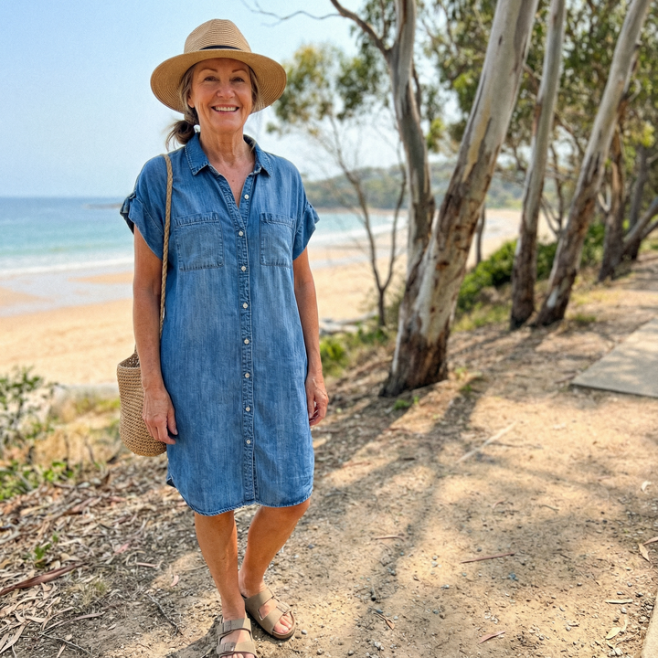 Sienna| Denim Shirt Dress