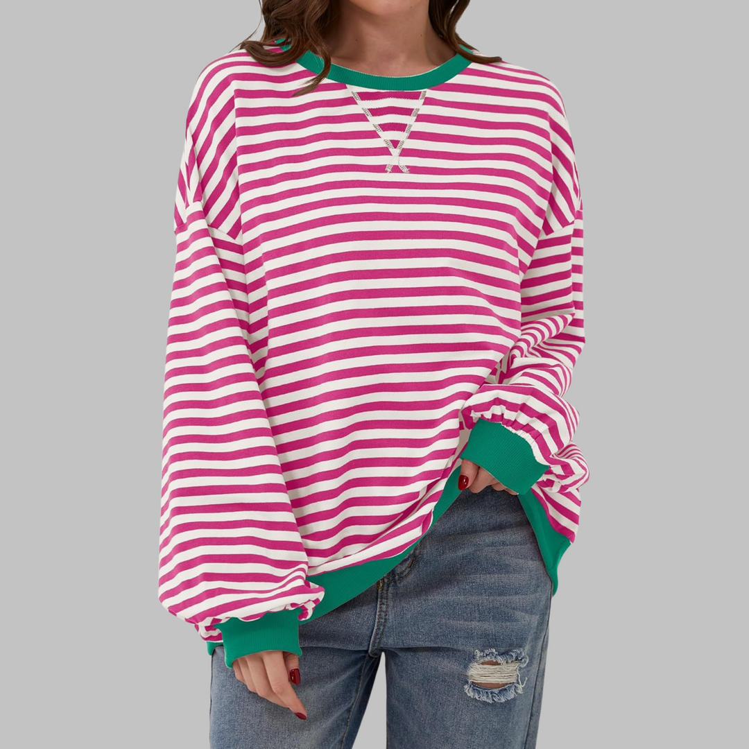 Chloe | Relaxed Striped Knit Jumper