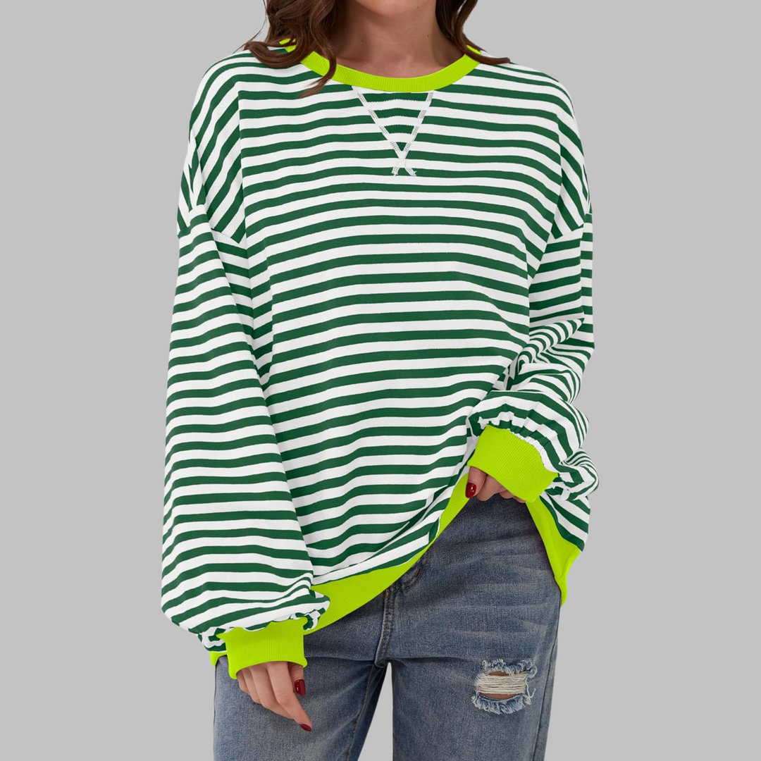 Chloe | Relaxed Striped Knit Jumper
