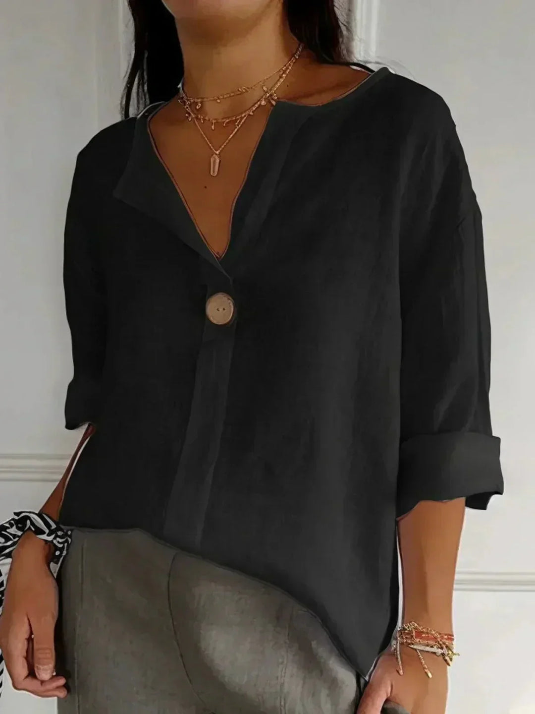 Capri | Linen Blouse