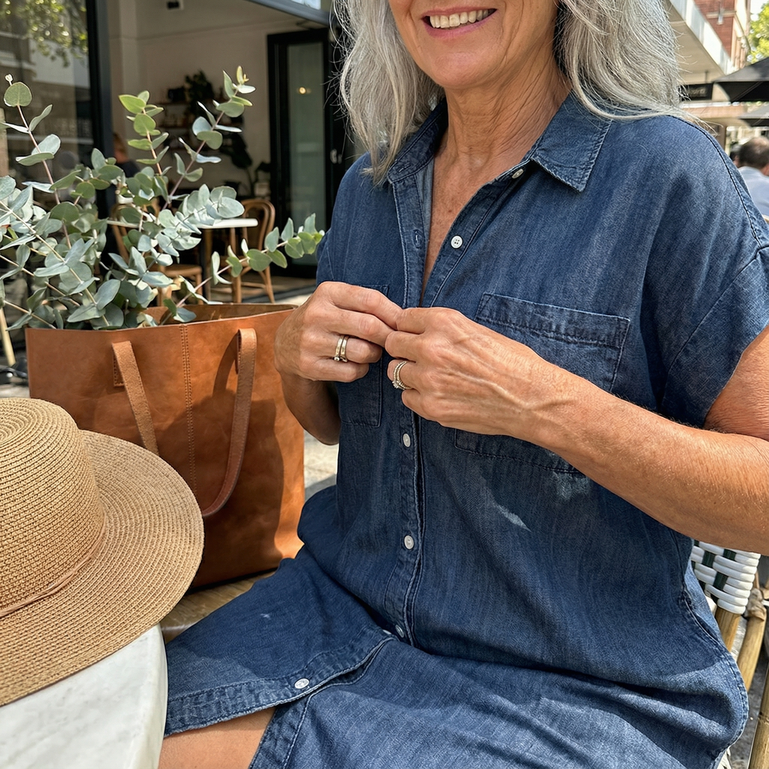 Sienna| Denim Shirt Dress