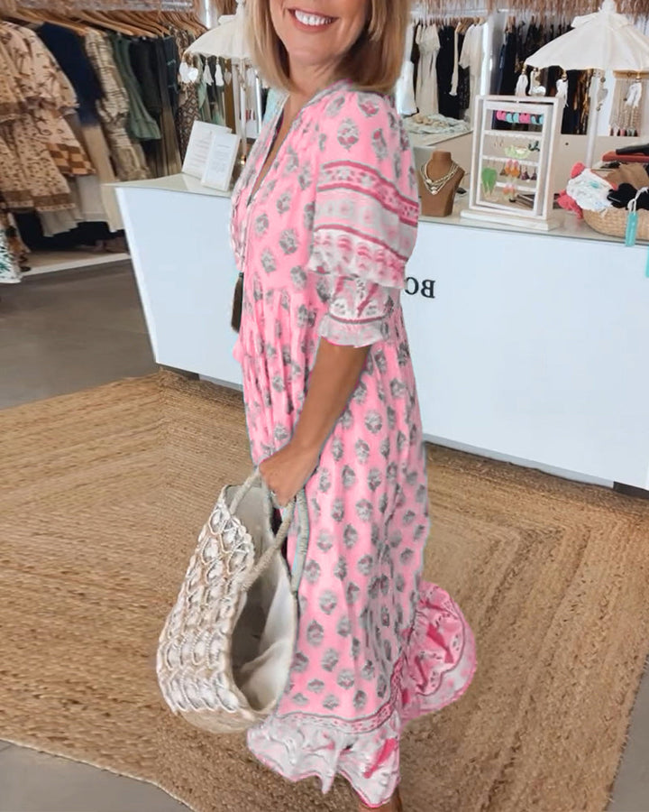 Rosalie | Floral Midi Dress