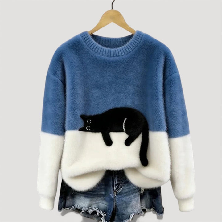 Maria | Cozy Playful Cat Knit Sweater