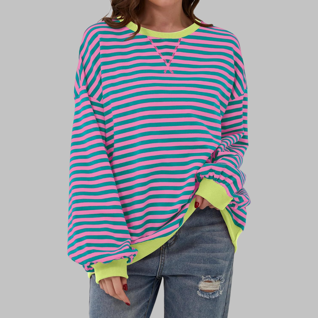 Chloe | Relaxed Striped Knit Jumper