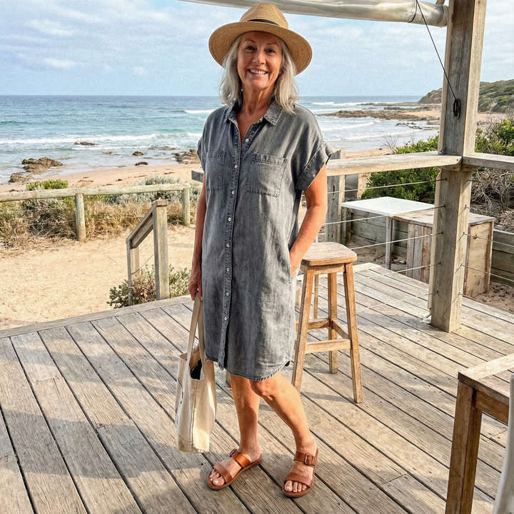 Sienna| Denim Shirt Dress