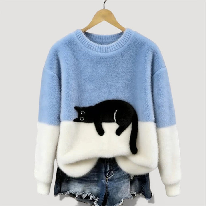 Maria | Cozy Playful Cat Knit Sweater