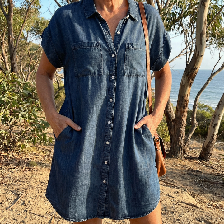 Sienna| Denim Shirt Dress