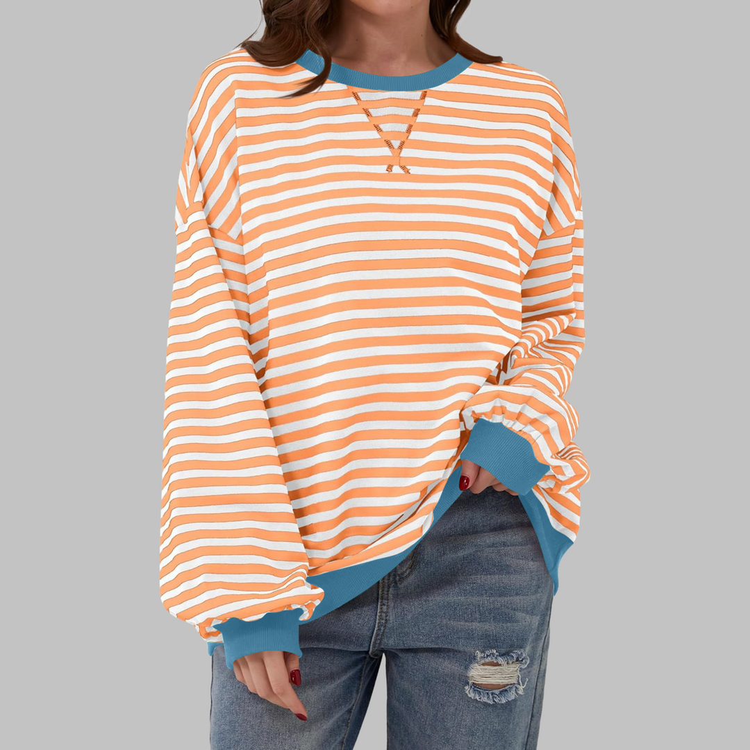 Chloe | Relaxed Striped Knit Jumper