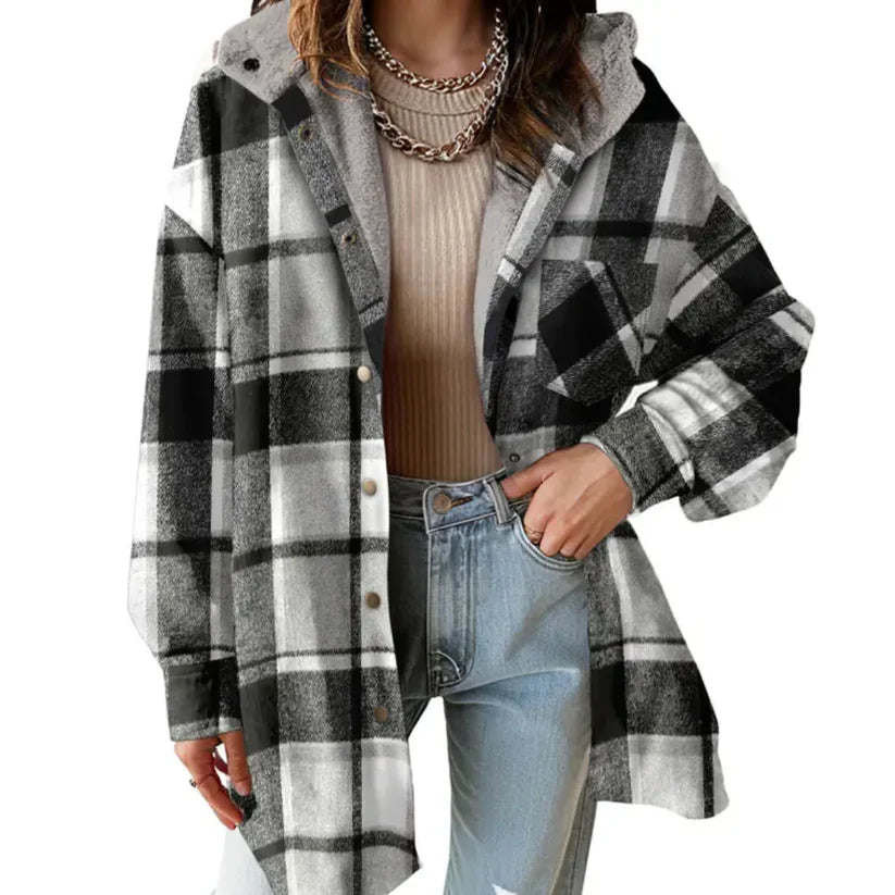 Alice | Teddy Bear Cozy Flannel Jacket