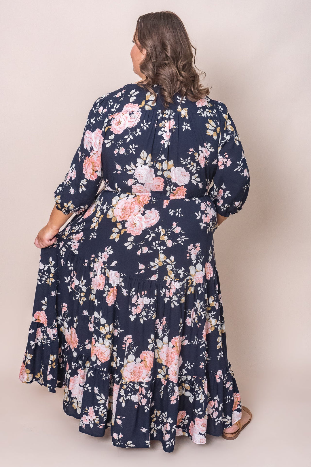 Adriana | Navy Maxi Dress
