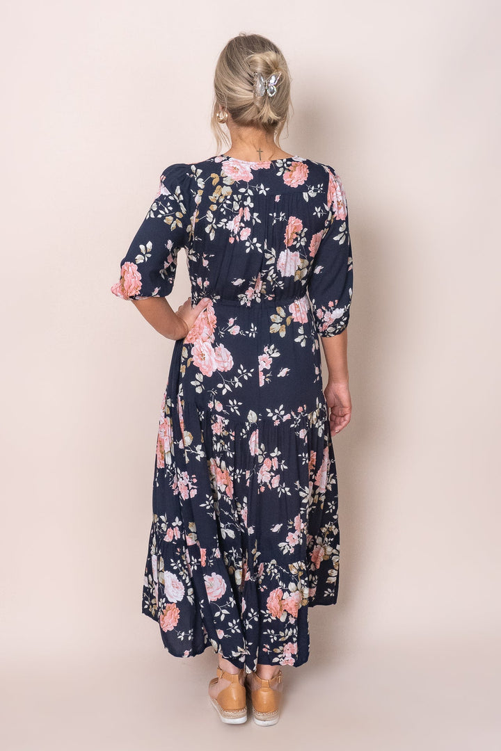 Adriana | Navy Maxi Dress