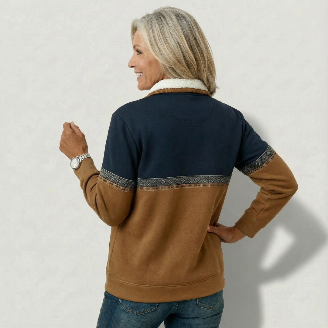 Regina | Elegant Half-Zip Pullover
