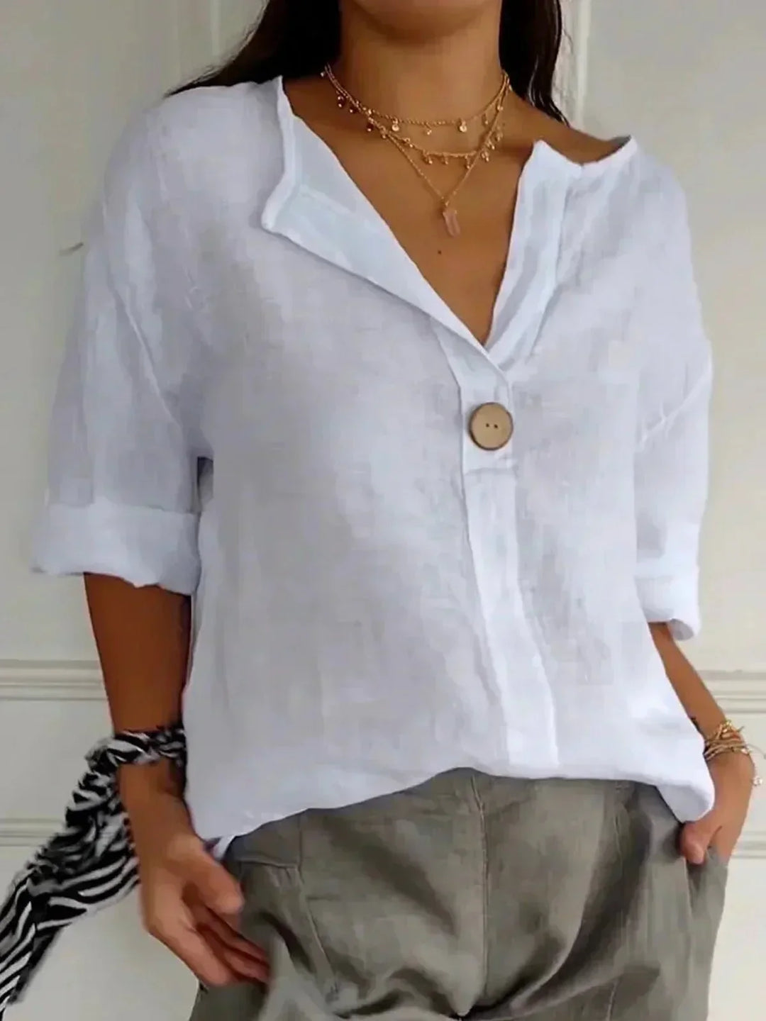 Capri | Linen Blouse